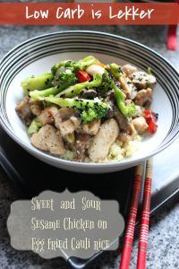 Sweet and sour  sesame Chicken
